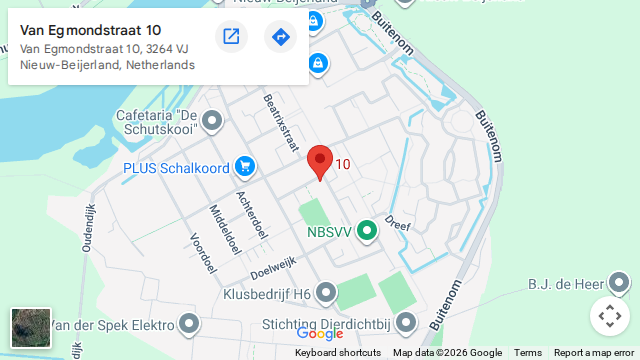 Locatie van Hoveniersbedrijf Marco den Boer op de kaart: Van Egmondstraat 10, Nieuw-Beijerland